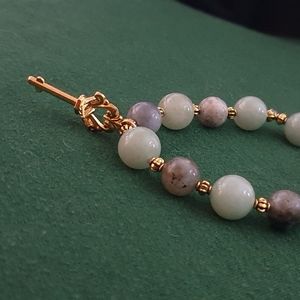 Green and Gray aventurine bracelet